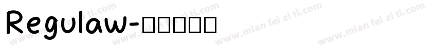 Regulaw字体转换