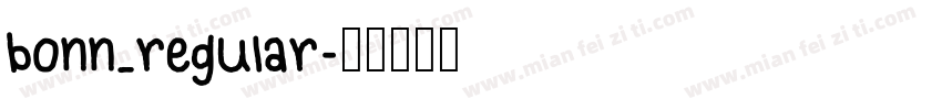 bonn_regular字体转换