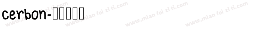 cerbon字体转换