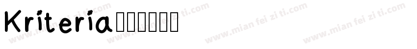 Kriteria字体转换