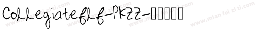 Collegiateflf-PKZZ字体转换