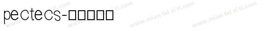pectecs字体转换