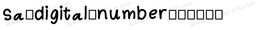 sa-digital-number字体转换