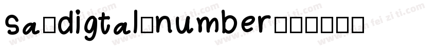 sa-digtal-number字体转换