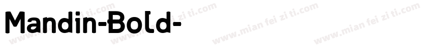 Mandin-Bold字体转换
