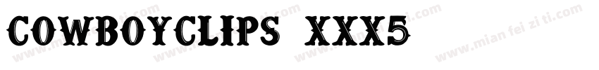 CowboyClips-xxX5字体转换