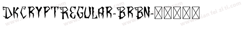 DkCryptRegular-BrBn字体转换