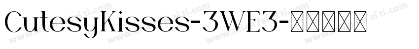 CutesyKisses-3WE3字体转换
