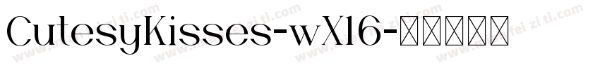 CutesyKisses-wX16字体转换