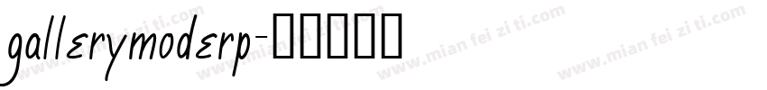 gallerymoderp字体转换