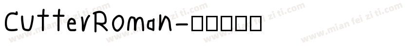 CutterRoman字体转换