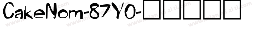 CakeNom-87Y0字体转换