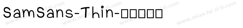 SamSans-Thin字体转换