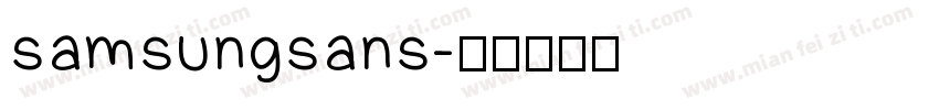 samsungsans字体转换