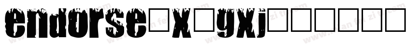 Endorse-X3GXj字体转换