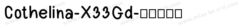 Cothelina-X33Gd字体转换