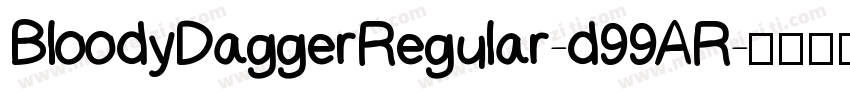 BloodyDaggerRegular-d99AR字体转换