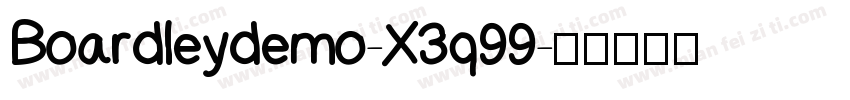 Boardleydemo-X3q99字体转换