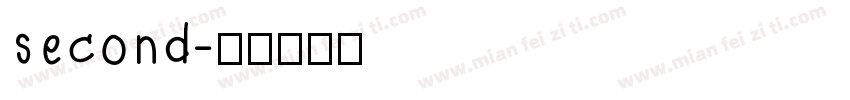 second字体转换