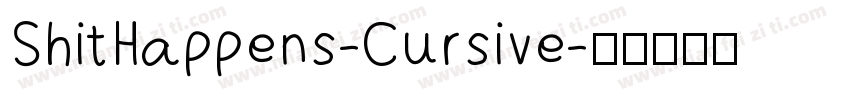 ShitHappens-Cursive字体转换