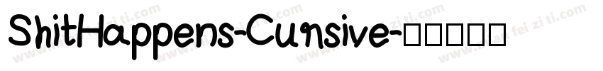 ShitHappens-Cursive字体转换