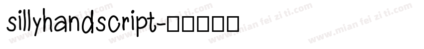 sillyhandscript字体转换
