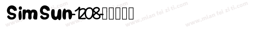 SimSun-1208字体转换
