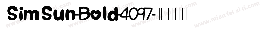 SimSun-Bold-4097字体转换