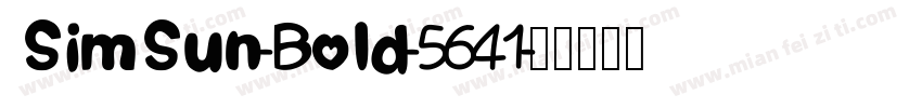 SimSun-Bold-5641字体转换