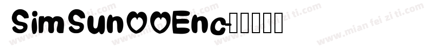 SimSunOOEnc字体转换