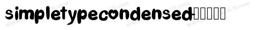simpletypecondensed字体转换