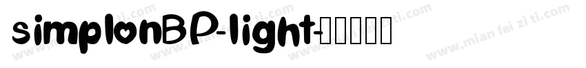 simplonBP-light字体转换
