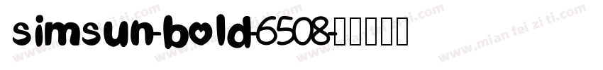 simsun-bold-6508字体转换