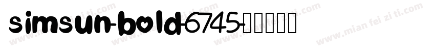 simsun-bold-6745字体转换