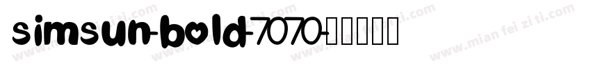 simsun-bold-7070字体转换