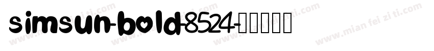 simsun-bold-8524字体转换