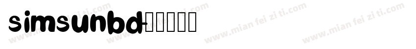 simsunbd字体转换