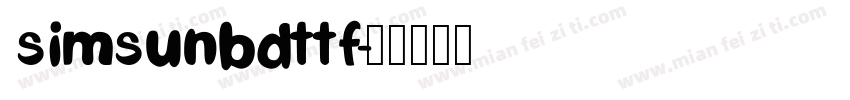 simsunbdttf字体转换