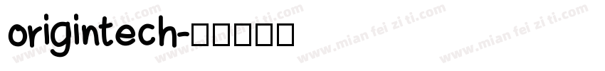 origintech字体转换