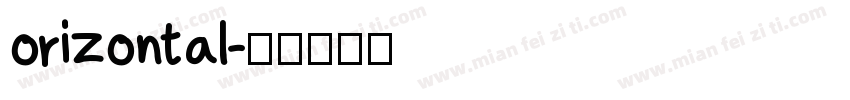 orizontal字体转换