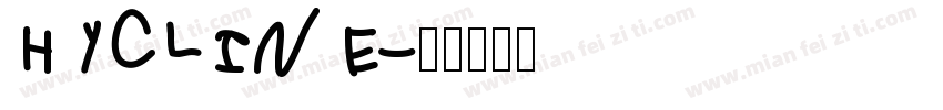 HYCLINE字体转换