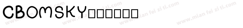 CBOMSKY字体转换