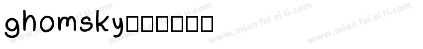 ghomsky字体转换
