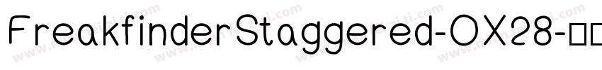 FreakfinderStaggered-OX28字体转换