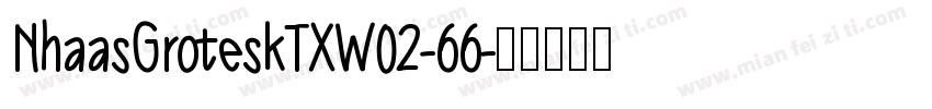 NhaasGroteskTXW02-66字体转换