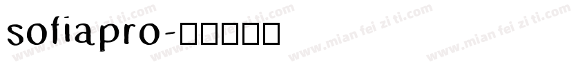sofiapro字体转换
