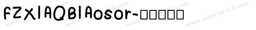 FZXIAOBIAosor字体转换
