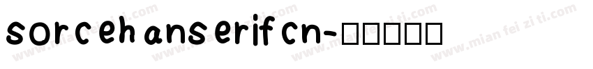 sorcehanserifcn字体转换