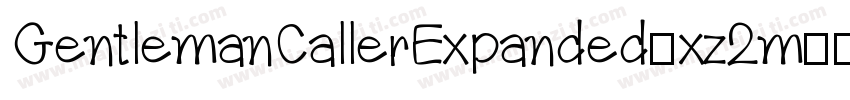 GentlemanCallerExpanded-xz2m字体转换