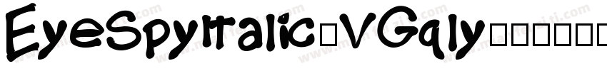 EyeSpyItalic-VGqly字体转换
